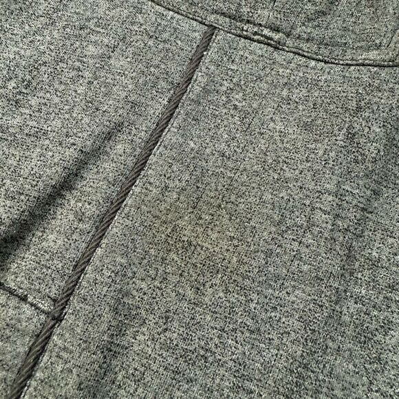 Fox Racing DELUXE Full Zip Hoodie Sherpa Faux Fur Y2K Grunge Men’s Gray - Picture 4 of 10